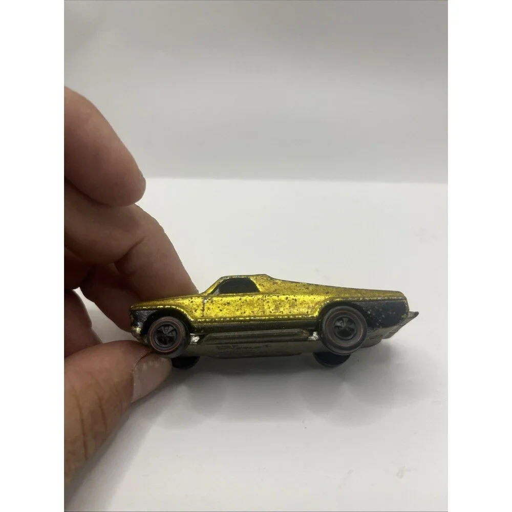 1970 Hot Wheels Redline SEASIDER US Lime Antifreeze Rivets No Boat (f5)